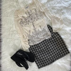 A. Byer Vintage Y2K Sheer Top (M)
